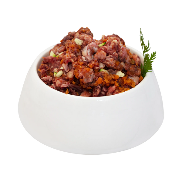 Roter Rinder Knorpel Mix mit Gemüse