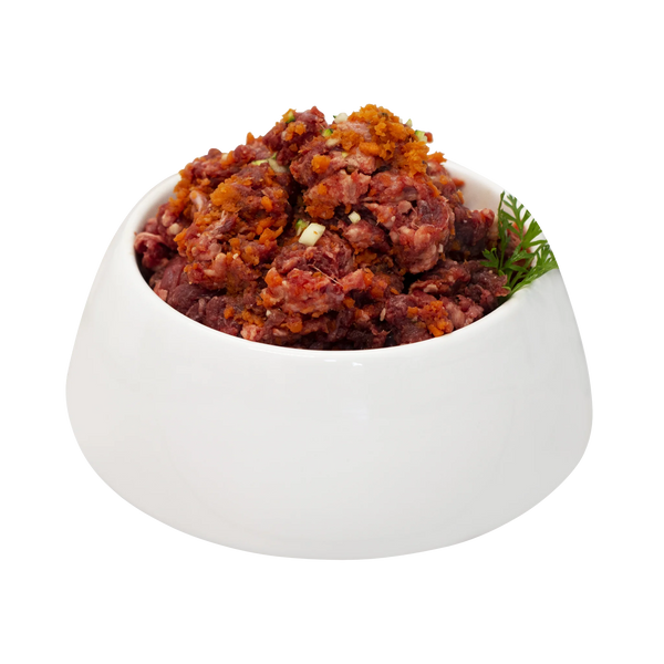 Roter Rinder Fleisch Mix mit Gemüse