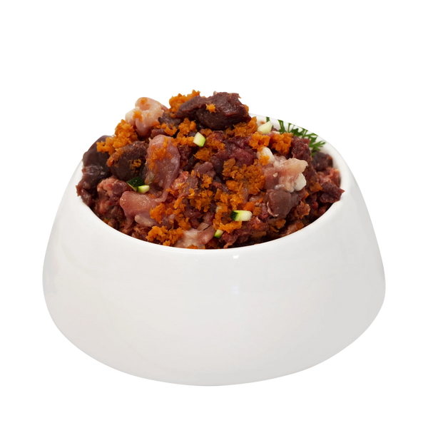 Roter Rinder Puten Mix mit Gemüse